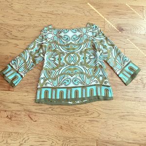 J. Crew Talitha Trastevere silk top